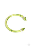 Punky Plot Twist - Green Paparrazi Bracelet