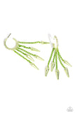 Piquant Punk - Green Paparazzi Earrings