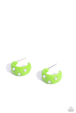 Cover PEARL - Green Paparazzi Earrings