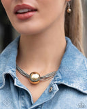 Sizzling Strands - Multicolor Paparazzi Necklance