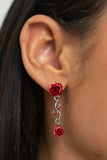 Led by the ROSE - Red Paparazzi Earrings