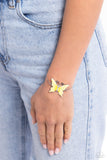 Aerial Adornment - Yellow Paparzzi Bracelet