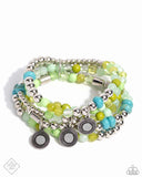 Poignant Pairing - Green Paparazzi Bracelet