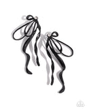 Trendy Tapestry - Black Paparazzi Earrings