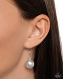 Park Avenue Pearls - Silver Paparazzi Necklace