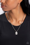 PAW to the Line - White Paparazzi Necklace