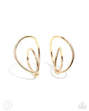 Wraparound Whimsy - Gold Paparazzi Earrings
