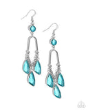 Winged Wardrobe - Blue Paparazzi Earrings