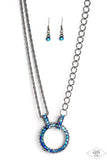 Razzle Dazzle - Blue Paparazzi Necklace All Eyes On U Jewelry 
