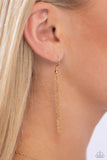 Leave Your Initials - Gold - T Paparazzi Gold Necklace All Eyes On U 