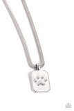 PAW to the Line - White Paparazzi Necklace