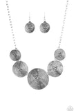 Deserves A Medal - Silver Paparazzi Necklace