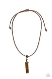 Comes Back ZEN-fold - Brown Paparazzi Necklace