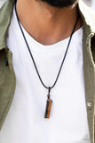 Comes Back ZEN-fold - Brown Paparazzi Necklace