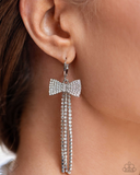 Dashing Demeanor White Paparazzi Earrings