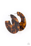 Tropically Torrid Brown Paparazzi Earrings All Eyes On U