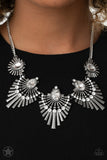 Miss YOU-niverse - Silver Paparazzi Necklace All Eyes On U Jewelry