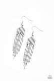 Radically Retro Silver Paparazzi Earrings All Eyes On U 