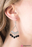Glam Prize Winner Black Paparazzi Earrings
