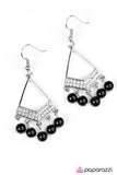 Glam Prize Winner Black Paparazzi Earrings