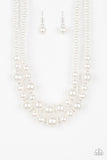 The More The Modes White Paparazzi Necklace All Eyes On U Jewelry 