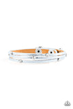 Paparazzi Blue Urban Wrap Bracelet-Drop A Shine All Eyes On U Jewelry