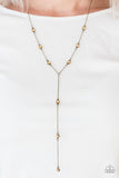 Starlight The Way Brass Necklace - Paparazzi Accessories