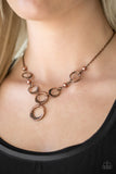 Paparazzi Necklace-Perfectly Poised-Copper