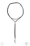 Lost On The Wind - Black Paparazzi Necklace All Eyes On U Jewelry