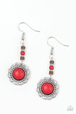 Desert Bliss Red Paparazzi Earrings