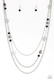 Pretty Pop-tastic! - Black Paparazzi Necklace All Eyes On U Jewelry
