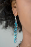 Paparazzi Blue Chain Necklace-Color Bomb All Eyes On U Jewelry