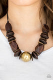 Grand Turks Getaway Brass Paparazzi Necklace All Eyes On U Jewelry
