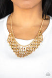 Rebel Remix Gold Paparazzi Necklace All Eyes On U Jewelry Store