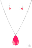 Paparazzi Necklace-So Pop-YOU-lar - Pink All Eyes On U Jewelry