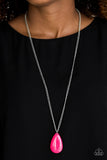 Paparazzi Necklace-So Pop-YOU-lar - Pink All Eyes On U Jewelry