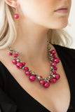 Paparazzi Necklace-The Upstater - Pink All Eyes On U Jewelry
