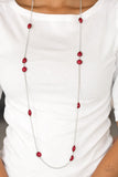 Pacific Piers Red Paparazzi Necklace All Eyes On U Jewelry