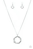 Millennial Minimalist Silver Paparazzi Necklace All Eyes On U Jewelry