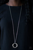 Millennial Minimalist Silver Paparazzi Necklace All Eyes On U Jewelry
