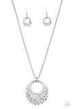 Texture Trio Silver Paparazzi Necklace All Eyes On U Jewelry 