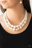 The More The Modes White Paparazzi Necklace All Eyes On U Jewelry 