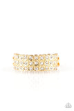 Feeling Fab-YOU-less - Gold Paparazzi Ring
