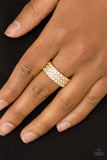 Feeling Fab-YOU-less - Gold Paparazzi Ring