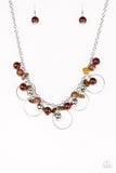 Paparazzi Necklace-Mountain Mosaic - Brown All Eyes On U Jewelry