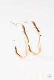Paparazzi Earring-Another Day, Another Slay-Gold All Eyes On U Jewelry

