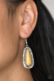 Paparazzi Earrings Cruzin Colorado - Yellow All Eyes On U Jewelry