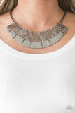 Jungle Cat Jam - Black Paparazzi Necklace All Eyes On U Jewelry