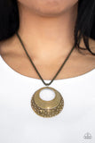 Texture Trio - Multicolor Paparazzi Necklace All Eyes On U Jewelry