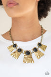 Cougar Brass Paparazzi Necklace